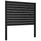vidaXL Kopfteil Schwarz 106x4x100 cm Massivholz Kiefer