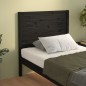 vidaXL Kopfteil Schwarz 106x4x100 cm Massivholz Kiefer