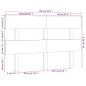 vidaXL Kopfteil 138x3x81 cm Massivholz Kiefer