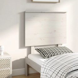 vidaXL Kopfteil Weiß 79x6x82,5 cm Massivholz Kiefer