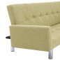 Schlafsofa mit Armlehnen Grün Polyester Schlafsofa mit Armlehnen Grün Polyester
