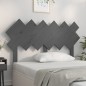 vidaXL Bett-Kopfteil Grau 132x3x81 cm Massivholz Kiefer