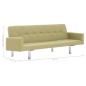 Schlafsofa mit Armlehnen Grün Polyester Schlafsofa mit Armlehnen Grün Polyester