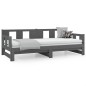 vidaXL Tagesbett Ausziehbar Grau Massivholz Kiefer 2x(90x190) cm vidaXL Tagesbett Ausziehbar Grau Massivholz Kiefer 2x(90x190) cm