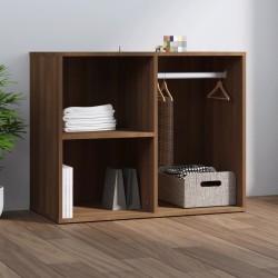 vidaXL Regal für Schminktisch Braun Eichen-Optik 80x40x65 cm
