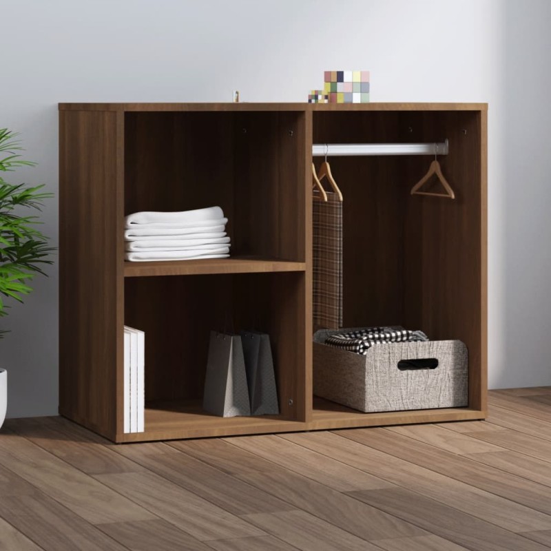 vidaXL Regal für Schminktisch Braun Eichen-Optik 80x40x65 cm vidaXL Regal für Schminktisch Braun Eichen-Optik 80x40x65 cm