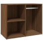 vidaXL Regal für Schminktisch Braun Eichen-Optik 80x40x65 cm vidaXL Regal für Schminktisch Braun Eichen-Optik 80x40x65 cm
