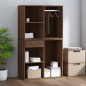 vidaXL Regal für Schminktisch Braun Eichen-Optik 80x40x65 cm vidaXL Regal für Schminktisch Braun Eichen-Optik 80x40x65 cm