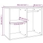 vidaXL Regal für Schminktisch Braun Eichen-Optik 80x40x65 cm vidaXL Regal für Schminktisch Braun Eichen-Optik 80x40x65 cm