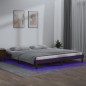 vidaXL Massivholzbett mit LEDs Honigbraun 180x200 cm vidaXL Massivholzbett mit LEDs Honigbraun 180x200 cm