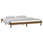 vidaXL Massivholzbett mit LEDs Honigbraun 180x200 cm vidaXL Massivholzbett mit LEDs Honigbraun 180x200 cm