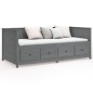 vidaXL Tagesbett Grau 100x200 cm Massivholz Kiefer vidaXL Tagesbett Grau 100x200 cm Massivholz Kiefer
