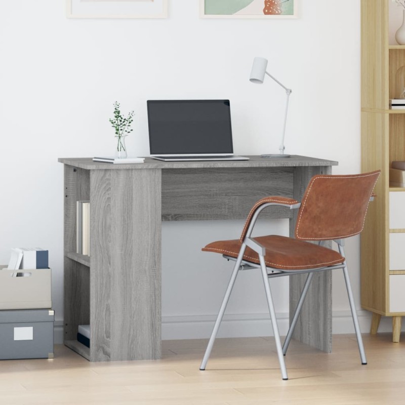 vidaXL Schreibtisch Grau Sonoma 100x55x75 cm Holzwerkstoff vidaXL Schreibtisch Grau Sonoma 100x55x75 cm Holzwerkstoff