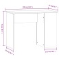 vidaXL Schreibtisch Grau Sonoma 100x55x75 cm Holzwerkstoff vidaXL Schreibtisch Grau Sonoma 100x55x75 cm Holzwerkstoff