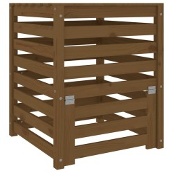 vidaXL Komposter Honigbraun 63,5x63,5x77,5 cm Massivholz Kiefer