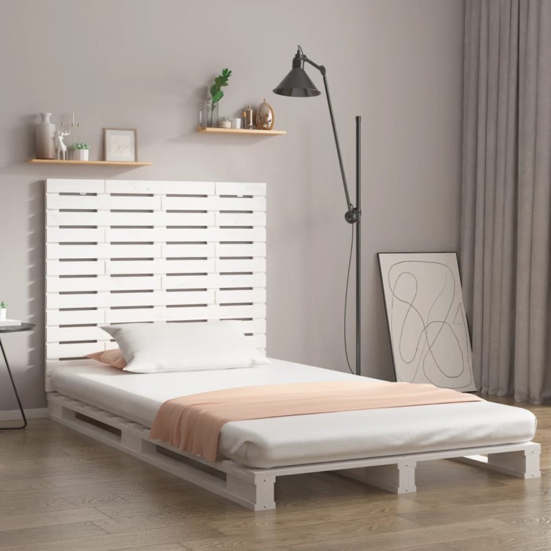 vidaXL Wand-Kopfteil Weiß 81x3x91,5 cm Massivholz Kiefer vidaXL Wand-Kopfteil Weiß 81x3x91,5 cm Massivholz Kiefer