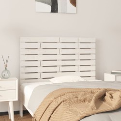 vidaXL Wand-Kopfteil Weiß 106x3x63 cm Massivholz Kiefer