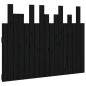 vidaXL Wand-Kopfteil Schwarz 108x3x80 cm Massivholz Kiefer vidaXL Wand-Kopfteil Schwarz 108x3x80 cm Massivholz Kiefer