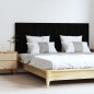vidaXL Wand-Kopfteil Schwarz 159,5x3x60 cm Massivholz Kiefer