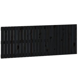 vidaXL Wand-Kopfteil Schwarz 159,5x3x60 cm Massivholz Kiefer