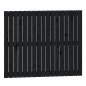 vidaXL Wand-Kopfteil Schwarz 108x3x90 cm Massivholz Kiefer