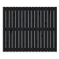 vidaXL Wand-Kopfteil Schwarz 108x3x90 cm Massivholz Kiefer