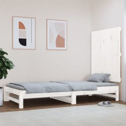 vidaXL Wand-Kopfteil Weiß 82,5x3x90 cm Massivholz Kiefer