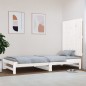 vidaXL Wand-Kopfteil Weiß 82,5x3x90 cm Massivholz Kiefer