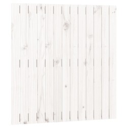 vidaXL Wand-Kopfteil Weiß 82,5x3x90 cm Massivholz Kiefer