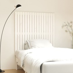 vidaXL Wand-Kopfteil Weiß 108x3x110 cm Massivholz Kiefer