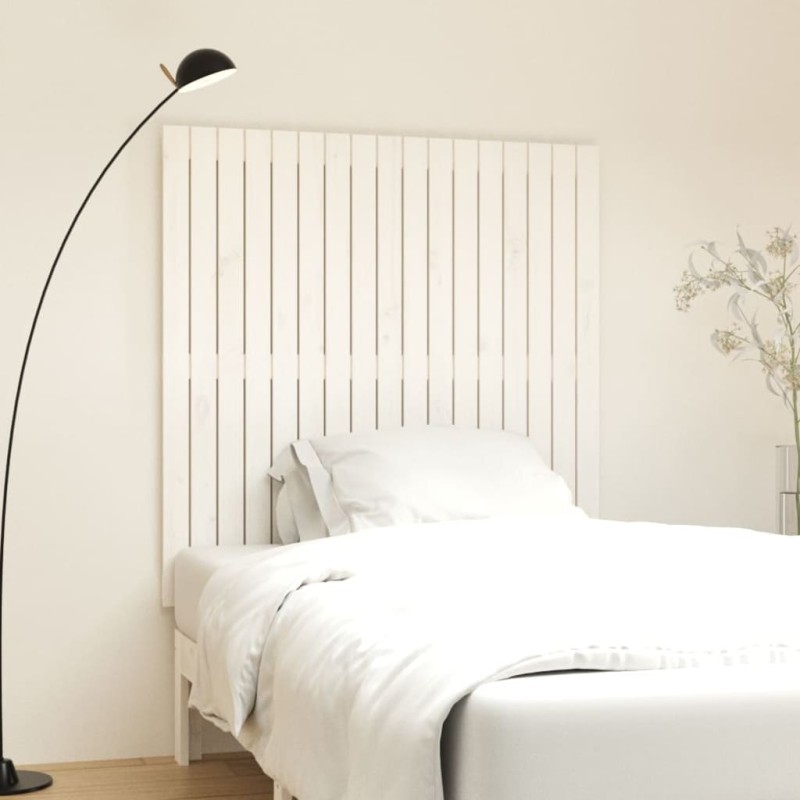 vidaXL Wand-Kopfteil Weiß 108x3x110 cm Massivholz Kiefer vidaXL Wand-Kopfteil Weiß 108x3x110 cm Massivholz Kiefer