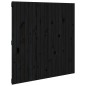 vidaXL Wand-Kopfteil Schwarz 108x3x110 cm Massivholz Kiefer vidaXL Wand-Kopfteil Schwarz 108x3x110 cm Massivholz Kiefer