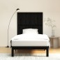 vidaXL Wand-Kopfteil Schwarz 108x3x110 cm Massivholz Kiefer vidaXL Wand-Kopfteil Schwarz 108x3x110 cm Massivholz Kiefer