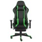Gaming-Stuhl mit Fußstütze Drehbar Grün PVC Gaming-Stuhl mit Fußstütze Drehbar Grün PVC