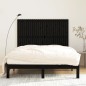 vidaXL Wand-Kopfteil Schwarz 159,5x3x110 cm Massivholz Kiefer