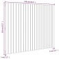 vidaXL Wand-Kopfteil Weiß 140x3x110 cm Massivholz Kiefer vidaXL Wand-Kopfteil Weiß 140x3x110 cm Massivholz Kiefer