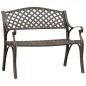 vidaXL Gartenbank 102 cm Aluminiumguss Bronzen vidaXL Gartenbank 102 cm Aluminiumguss Bronzen