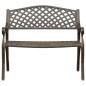 vidaXL Gartenbank 102 cm Aluminiumguss Bronzen vidaXL Gartenbank 102 cm Aluminiumguss Bronzen