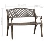 vidaXL Gartenbank 102 cm Aluminiumguss Bronzen vidaXL Gartenbank 102 cm Aluminiumguss Bronzen