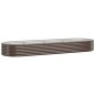 vidaXL Hochbeet Pulverbeschichteter Stahl 322x100x36 cm Braun vidaXL Hochbeet Pulverbeschichteter Stahl 322x100x36 cm Braun