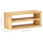 vidaXL TV-Schrank 107x35x45 cm Mango Massivholz vidaXL TV-Schrank 107x35x45 cm Mango Massivholz