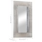 vidaXL Aviator-Spiegel 80x50 cm Metall vidaXL Aviator-Spiegel 80x50 cm Metall