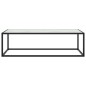 vidaXL Couchtisch Schwarz mit Weißem Glas in Marmor-Optik 120x50x35 cm vidaXL Couchtisch Schwarz mit Weißem Glas in Marmor-Optik 120x50x35 cm