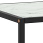 vidaXL Couchtisch Schwarz mit Weißem Glas in Marmor-Optik 120x50x35 cm vidaXL Couchtisch Schwarz mit Weißem Glas in Marmor-Optik 120x50x35 cm