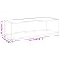 vidaXL Couchtisch Schwarz mit Weißem Glas in Marmor-Optik 120x50x35 cm vidaXL Couchtisch Schwarz mit Weißem Glas in Marmor-Optik 120x50x35 cm