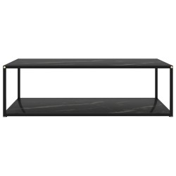 vidaXL Couchtisch Schwarz 120x60x35 cm Hartglas