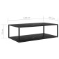 vidaXL Couchtisch Schwarz 120x60x35 cm Hartglas vidaXL Couchtisch Schwarz 120x60x35 cm Hartglas