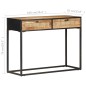 vidaXL Konsolentisch 100x35x75 cm Raues Mangoholz und Rohrgeflecht vidaXL Konsolentisch 100x35x75 cm Raues Mangoholz und Rohrgeflecht