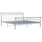 vidaXL Bettgestell Grau Metall 200x200 cm vidaXL Bettgestell Grau Metall 200x200 cm