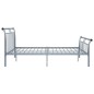vidaXL Bettgestell Grau Metall 200x200 cm vidaXL Bettgestell Grau Metall 200x200 cm